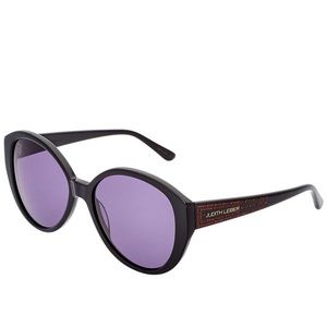 NWT Judith Leiber Red Jeweled Sunglasses